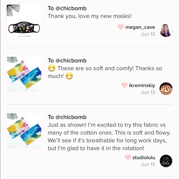 MADE IN USA LUX PAISLEY PATCHES FACE MASK - BLUE - Picture 6 of 7